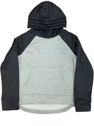 Adidas Girls Gray & Black Rainbow Shimmer Hoodie Sweatshirt Jacket