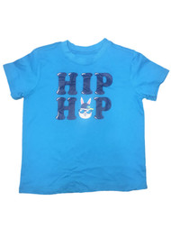 Toddler Boys Blue Easter Tee Shirt Cool Bunny Rabbit Hip Hop T-Shirt