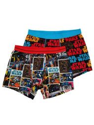 Star Wars Mens 2-Pack Comic Panel Chewbacca X-Wing Underwear Boxer Briefs