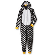 Women Polka Dot Penguin Bird Birdie Union Suit Blanket Sleeper Pajama X-Large
