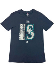 Boys Navy Blue & Teal Seattle Mariners Baseball MLB Collection T-Shirt Shirt