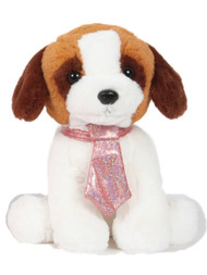 Linzy Toys Plush Saint Bernard 12" Puppy Dog Stuffed Animal Pal, Soft Beagle Pup