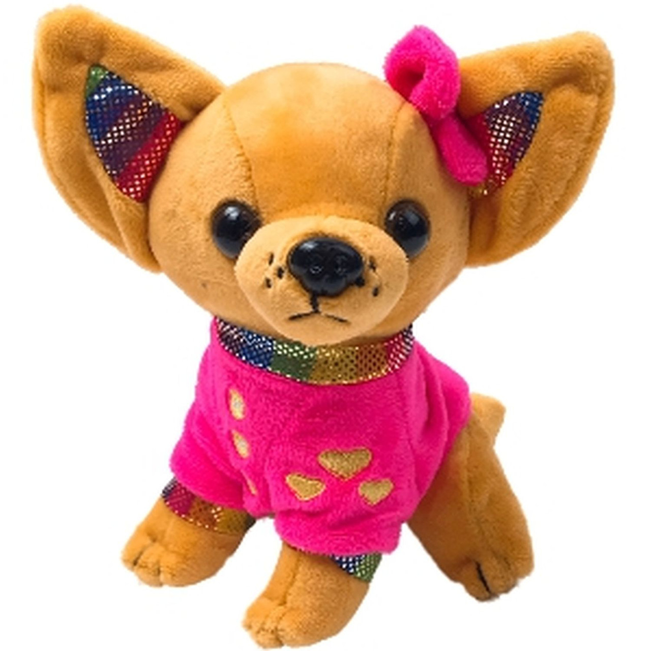 rainbow stuffed dog