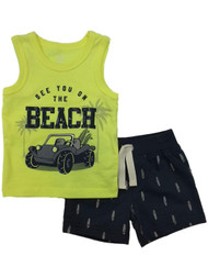 Carters Infant Boys See You At The Beach Baby Outfit Shirt & Shorts Set