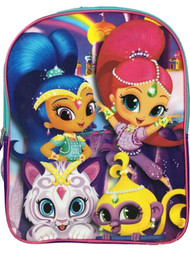 Nickelodeon Shimmer and Shine Sparkling 15" Backpack, School Bookbag