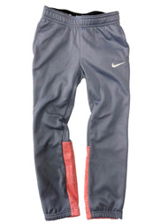 Nike Dry Therma Girls Gray & Pink Dri-fit Athletic Leggings Sweat Pants