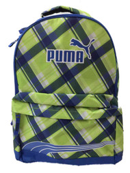 Puma Archetype Canvas Plaid 18" Backpack,School Book Bag Travel Pack