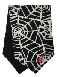 Decor Halloween Black & Silver Spiderweb Table Runner, 14in x 48in