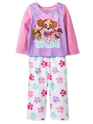 Paw Patrol Toddler Girls Always Be Brave Sky Marshall Rubble Pajama Sleep Set