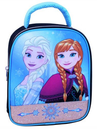 Disney Frozen Elsa & Anna Gold Trim Lunch Bag, Insulated Lunch Box Kids Lunchbox
