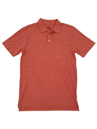Mens Big & Tall Red Melange Quick Dry Polo Shirt LT