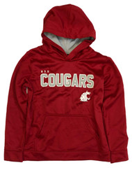 Boys Crimsom Red WSU Cougars Washington State University Hoodie Sweatshirt