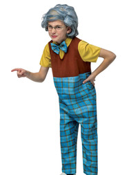 Rasta Imposta Boys Grandpa Costume Old Man With Wig Medium (8-10)