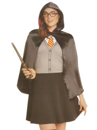 Harry Potter Womens Hermione Halloween Costume Dress Cape & Glasses