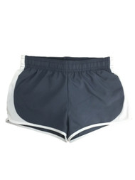 Xersion Girls Gray & White Running Track Athletic Training Shorts XX-Small (4-5)