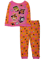 Paw Patrol Toddler Girls Witch Skye Vampire Chase Halloween Pajama set