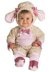 Rubies Infant Girls Plush Ivory Lamb Costume Baby Sheep Halloween Jumpsuit