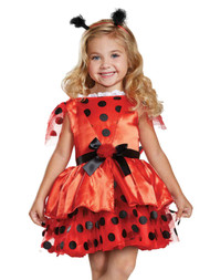 Disguise Toddler Girls Red Polka Dot Ladybug Costume Lady Bug Dress Set