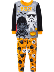 Star Wars Infant Boys Gray Darth Vader & Storm Trooper Halloween Pajama Set 12m