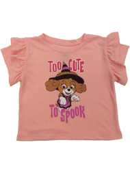 Paw Patrol Toddler Girls Witch Skye Too Cute To Spook Halloween T-Shirt Tee