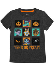 Infant & Toddler Boys Gray Super Monsters Trick Or Treat Halloween T-Shirt