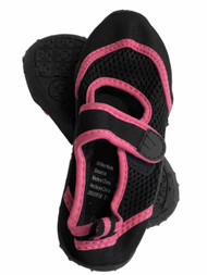 Girls Black & Pink Aqua Socks Water & Beach Shoes