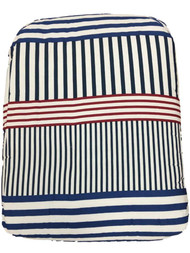 Frank and LuLu Americana Red White & Blue Stripe Full Comforter & Shams Set