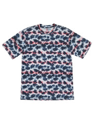 Mens Red White & Blue Stripe Patriotic United States Tropical T-Shirt