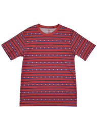 Mens Heather Red Stars & Stripes Patriotic Americana T-Shirt