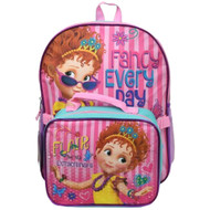 Disney Junior Fancy Nancy Every Day Backpack with Lunchbox, School Bookbag Set