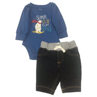Carters Infant Boys Super Cute Is My Style Skiing Polar Bear Bodysuit & Pants