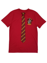 Harry Potter Mens Red Gryffindor T-Shirt & Tie Set