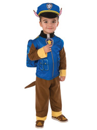 Toddler Boys Blue Paw Patrol Chase Costume Talking Puppy Dog Jumpsuit Set