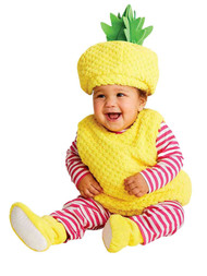 Infant Girls & Boys Plush Yellow Pineapple Baby Halloween Costume