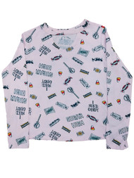 Girls Pink Trick Or Treat Long Sleeve T-Shirt Sugar Rush Halloween Tee