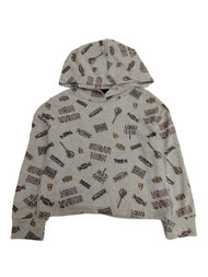 Girls Gray Sugar High Long Sleeve Hoodie Shirt I Need Candy Halloween T-Shirt