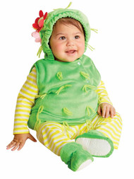 Infant Girls Plush Green Cactus Flower Baby Halloween Costume