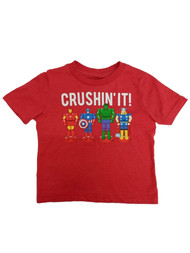 Marvel Infant & Toddler Boys Red Superhero Thor T-shirt Crushin' It Tee Shirt
