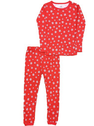 Carters Infant & Toddler Girls Red Snowflake Christmas Pajama Sleep Set