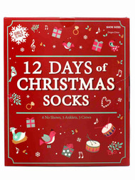 Girls 12 Days of Christmas Holiday Socks 12 Pair