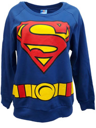 Girls Superman Super Hero Man Of Steel Pullover Sweatshirt Sweat Shirt