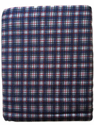 Cuddle Duds Flannel Sheet Set Blue Plaid Queen Bed Sheets Bedding