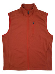 Mens Orange Red Advantage Performance Sportflex Fleece Vest M
