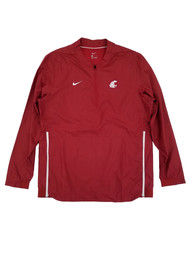 Nike Mens Washington State Cougars 2018 Sideline Lockdown Half-Zip Jacket