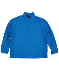 PGA Tour Mens Ibiza Blue Long Sleeve Half Zip Pullover Golf Jacket