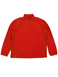 PGA Tour Mens Flame Scarlet Long Sleeve Half Zip Pullover Golf Jacket