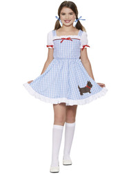 Wizard Of Oz Girls Dorothy Kansas Sweetie Toto Halloween Dress Costume