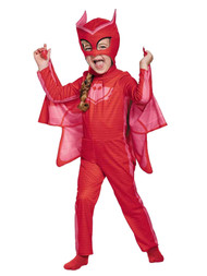 Toddler Girls PJ Masks Owlette Red Halloween Costume With Detachable Cape 2T