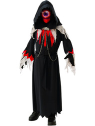Boys Black Chained Cyclops Bloodshot Cyclops Horror Monster Halloween Costume