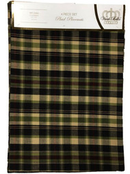 Virah Bella Garret Plaid Placemat Set, 4 Cotton Placemats